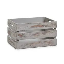 Zeller kutija za odlaganje Vintage grey, drvena, 35x25x20,5 cm  - M