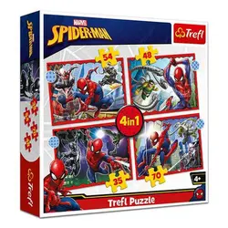 Trefl 4u1 puzzle Spiderman 