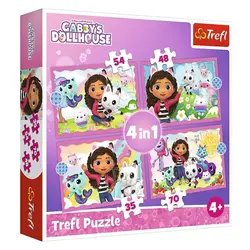 Trefl 4u1 puzzle Gabby's Dollhouse 