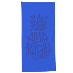Essenza Bath jednobojni ručnik za plažu - Aloha, plavi, 70x150 cm 