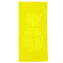 Essenza Bath jednobojni ručnik za plažu - Aloha, žuti, 70x150 cm 