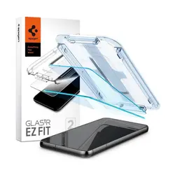 Spigen Samsung Galaxy S23 zaštitno staklo za ekran telefona, 2 kom + okvir za instalaciju Glass EZ Fit, - (AGL05958) 