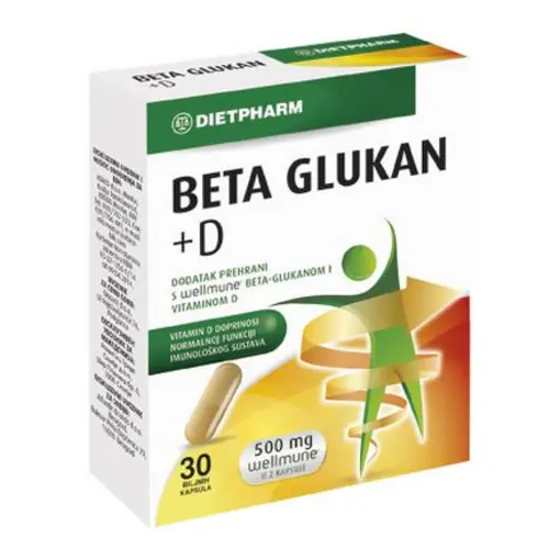 Beta-glukan + vitamin D kapsule, 30 komada