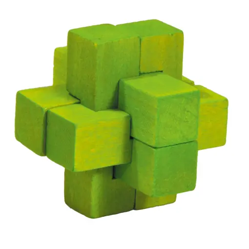 drvene puzzle “križ“ zelena