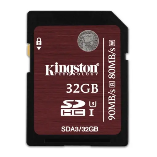 Kingston SDXC, UHS-I, U3, R90/W80, 32GB