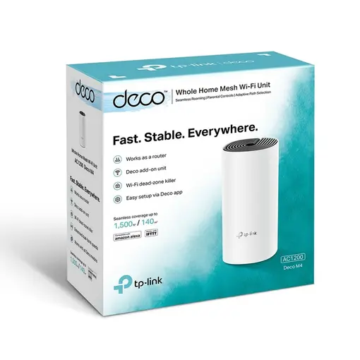 Deco M4 Whole-Home Mesh Wi-Fi System 2 pac router